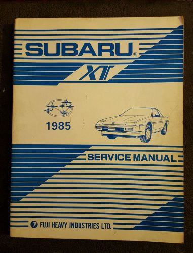 1985 subaru xt shop manual supplement original repair service book oem