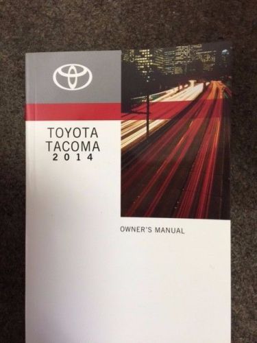 Oem 14 2014 toyota tacoma (all models) owners manual info book free s/h