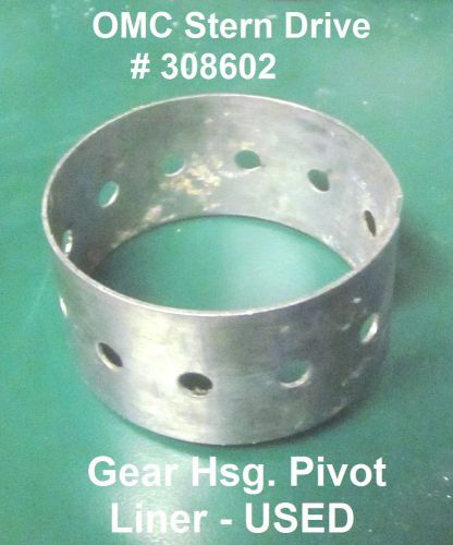 Omc stern drive - gear hsg. pivot cap liner &#039;67-&#039;85 # 308602 - used