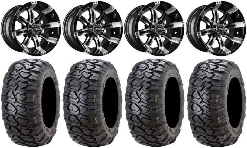 Madjax octane mch golf wheels 12&#034; 23x10-12 ultracross tires ez-go &amp; club car
