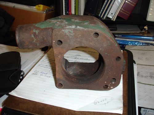 Inline 53 &amp; v-53 detroit diesel r/b water cooled exhaust manifold end housing.