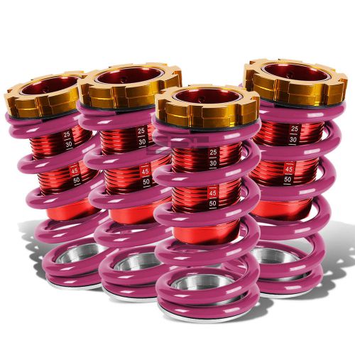 For 88-00 civic red scale adjustable lowering suspension purple coilover spring