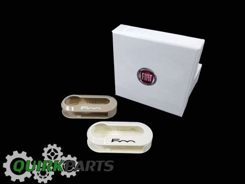 12-14 fiat 500  2014-2016 500l key fob decorative clip on cover set/ 2 new fiat