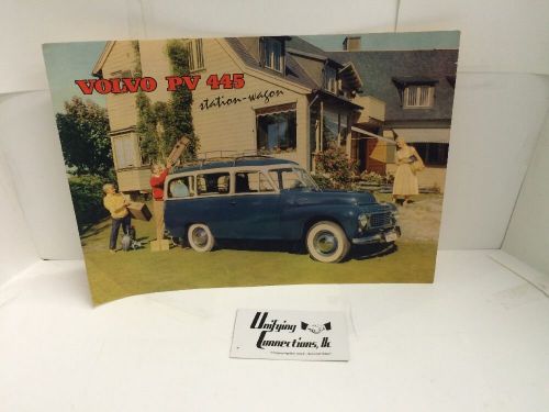 1957 volvo pv 445 station wagon original dealers poster pamphlet