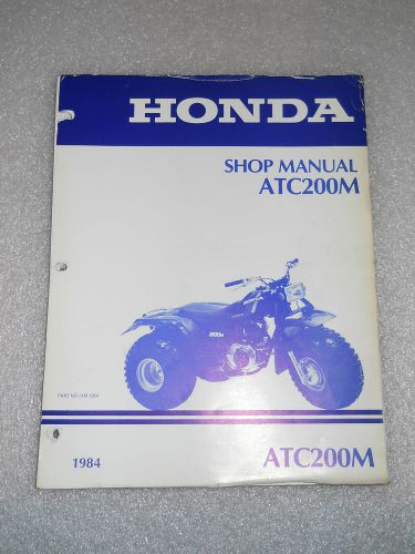Honda atc 125 m 1984 official shop  service repair manual