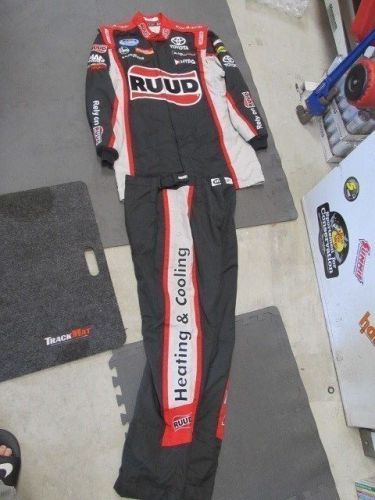 Nascar race used rudd crew fire suit sfi 3-2a/5 nationwide series (#2)
