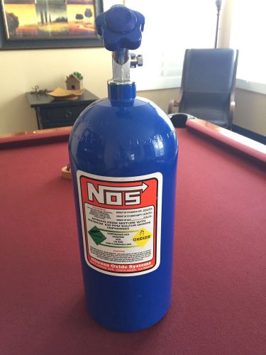 Empty nitrous oxide systems nos 14745nos blue 10 lbs bottle with high-flow valve