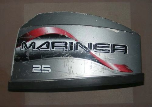 N4w1830 1999 mariner 25 hp 0g817188 top cowl pn 9163t21 fits 1999-2005
