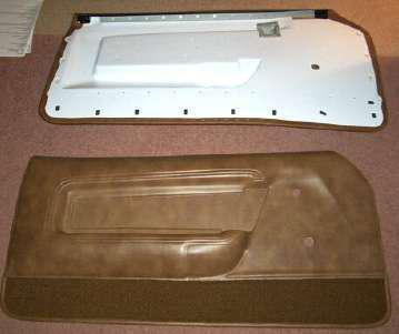 71-73 1971 1972 1973 mustang deluxe door panels, ginger