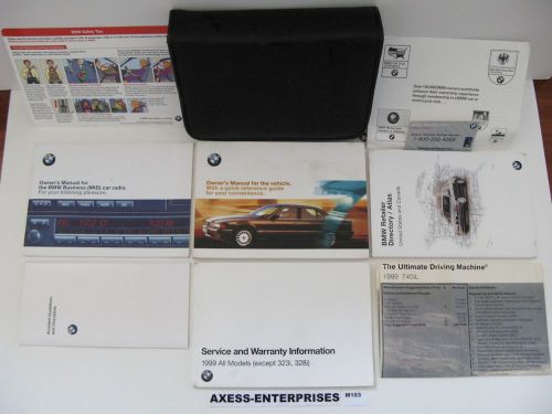 99 - 1999 bmw 7-series e38 740 750 i il 740i 740il 750il owners manuals set m103