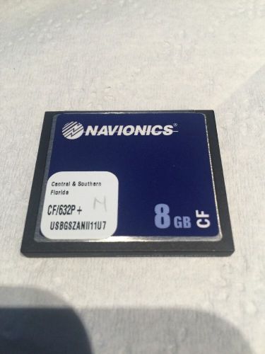 Navionics cf 632p+ central &amp; southern florida compact flash platinum plus format
