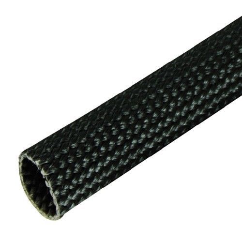 Black fiberglass, high temperature braided loom, 1/2" (50 ft.)