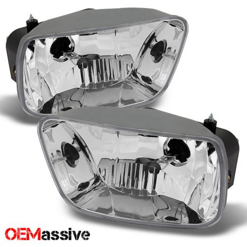 Fits 02-09 trailblazer suv bumper clear fog light replacement w/bulb aftermarket