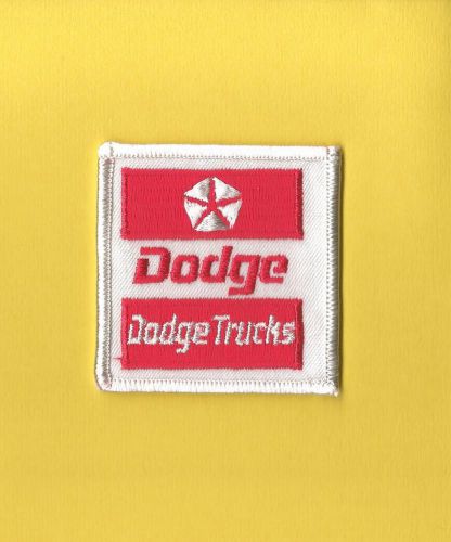 Vintage 1980&#039;s dodge truck car auto club sew on jacket hat patch crest ram b
