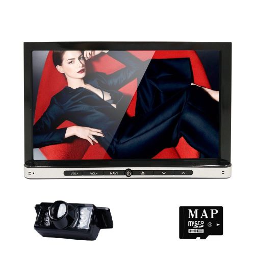 Gps nav 7" 2din android quad-core car stereo dvd player wifi bluetooth sd+camera
