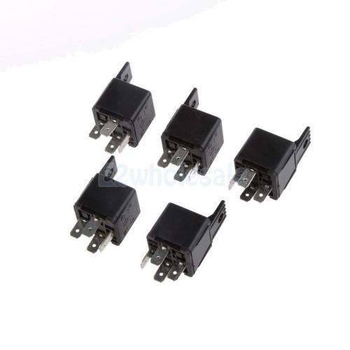 5x12v car motorbike relays 4pin fuse on/off spst socket switching for lights