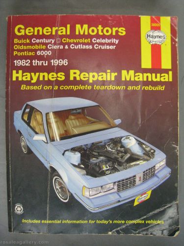 Haynes 38005 repair manual general motors 1982-1996 dirty stained