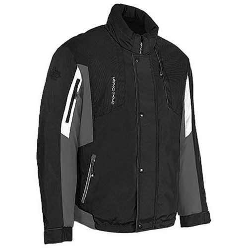 Choko 4-90u96jk - men's trail breaker snowmobile jacket - black/grey 900