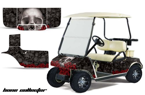 Club car golf cart parts graphic kit wrap amr racing decals 1983-2014 bones bk