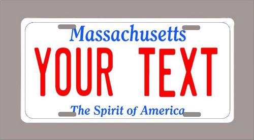 Masachusetts custom novelty license plate-your name or text 6"x12"-free shipping