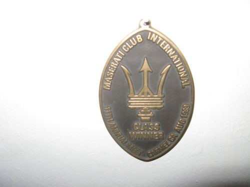 Maserati club internation 11th annual class winner trophy carmel august 1989