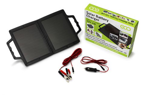 6 x eco power shop 12v 4w portable folding solar panel briefcase +1 yr warranty