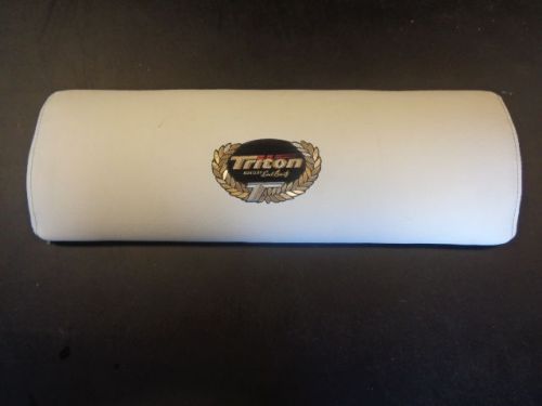 Triton 220 back rest cushion white 20 1/8" x 6 5/8" marine boat