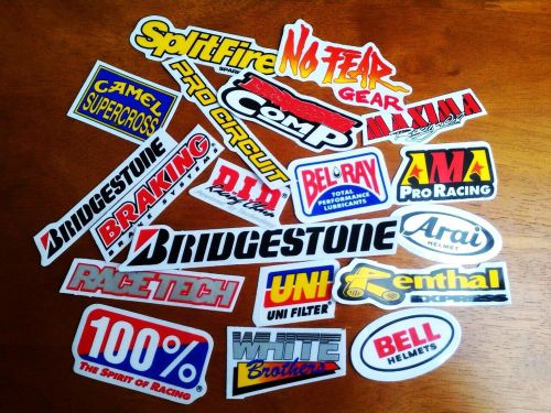 Dirt bike  drift car moto-gp atv mx1  motocross racing car 20 stickers  #d