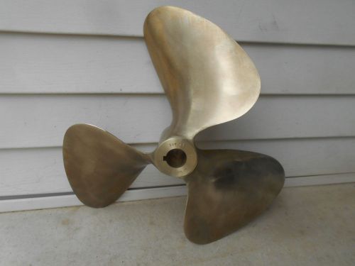 New dymex mr minus 18 x 23l boat yacht 3-blade brass propeller prop