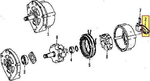 Volkswagen 037903803x genuine oem voltage regulator