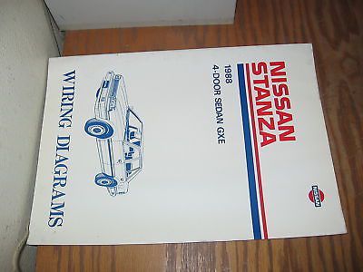 1988 nissan stanza factory service manual wiring diag