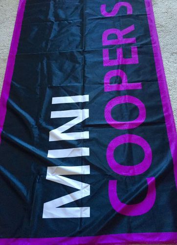 Mini cooper s original dealer banner flag 3x6.5ft