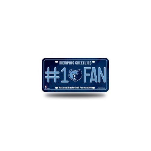 Memphis grizzlies #1 fan metal license plate