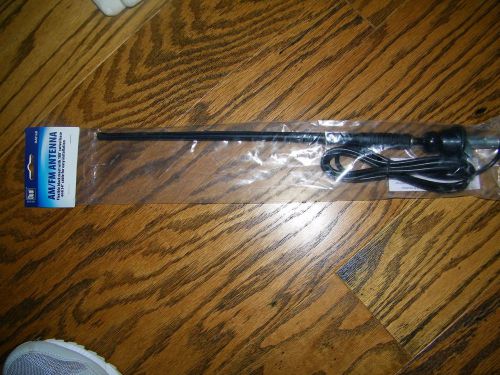 Dual am fm antenna 180 degree swivel base and 54&#034; cable mar16b  nip new