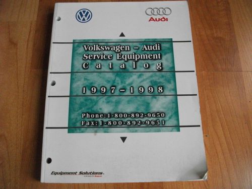 1997 1998 audi volkswagon service equipment catalog service manual
