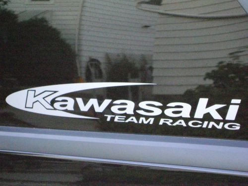 2 - 42 x 6 kawasaki racing decals sticker quad atv motorcross bike any color