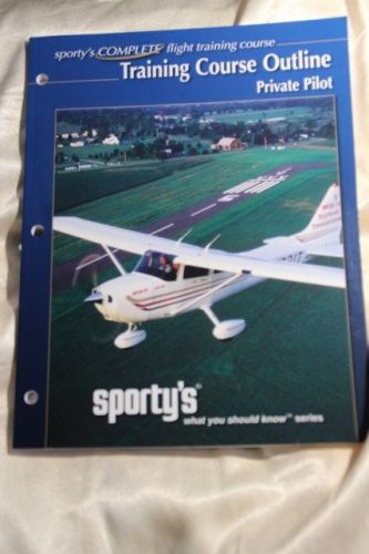 Sporty&#039;s private pilot training course outline