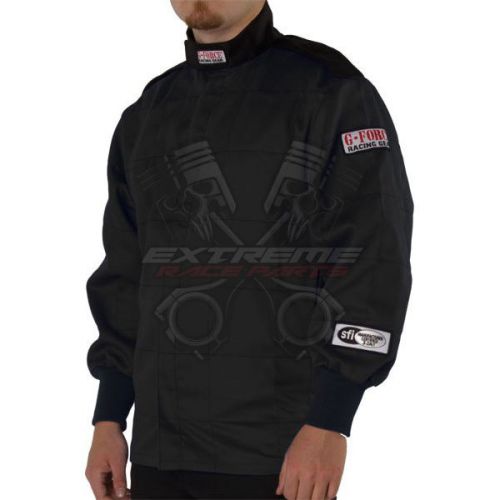 New g-force black racing jacket small sfi tpp nhra imca ihra usmts off road