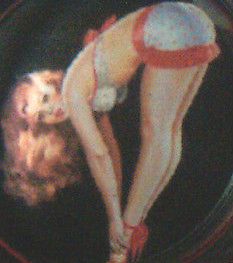 Rear view rat rod steering wheel spinner knob hot pin up suicide girl nob