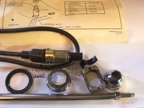 1967-68 chevrolet  monte carlo and nova front fender radio antenna kit nos