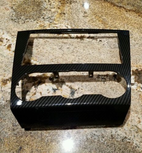 2015+ wrx/sti carbon fiber double-din radio bezel