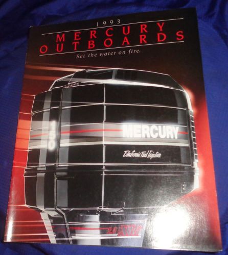 Bs541 vtg 1993 mercury outboards dealer sales brochure