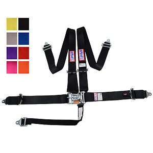 Rjs racing 5 pt sfi 16.1 latch &amp; link pull up lap belt floor harness any color