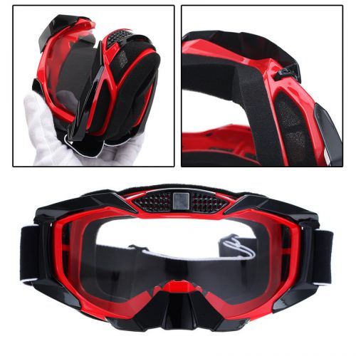 Outdoor sport red eyewear motorcycle motocross dirt bike off road racing goggles