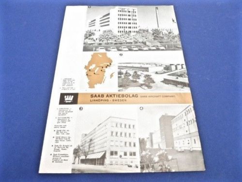 Saab corporate brochure - rare