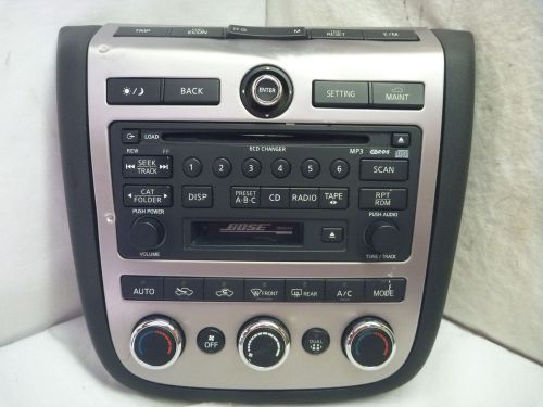 06 07 Nissan Murano Bose Radio 6 Cd Cassette Face Plate 28395-CC205 C33145, US $170.00, image 1