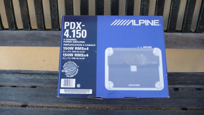 Alpine pdx 4.150 amplifier new