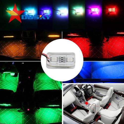 2pcs rgb led car motorcycle modification light/rearview mirror decorative lights