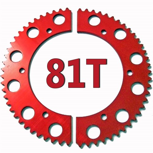 81T (tooth) #35 Chain Split Sprocket Racing Go-Kart Fun Cart Barstool Gear RLV, US $25.96, image 4