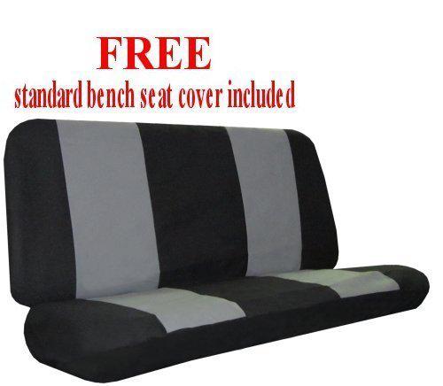 GREY BLK COMFORT CAR TRUCK SUV SEAT COVERS w/ Steering Wheel & Shoulder Pads #B, US $34.76, image 2